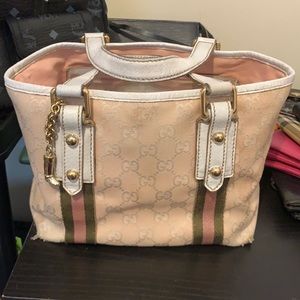Gucci mini tote pink